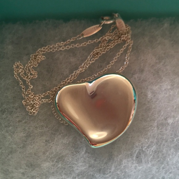 💙 Tiffany Elsa Perretti Full Heart Necklace 💙 - Picture 4 of 8
